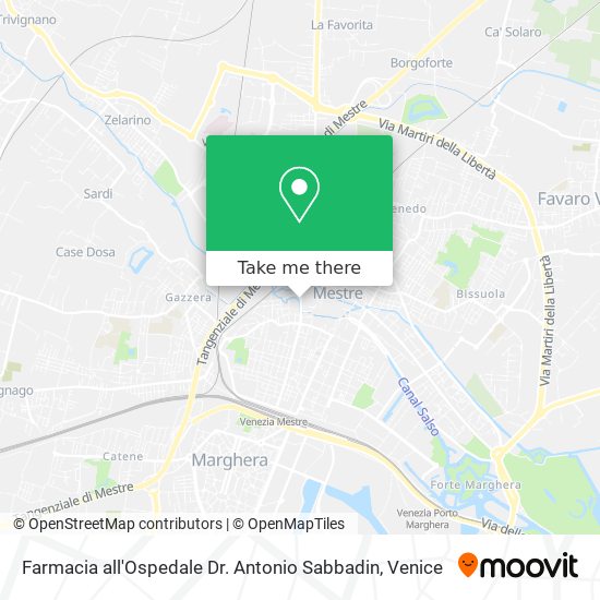 Farmacia all'Ospedale Dr. Antonio Sabbadin map
