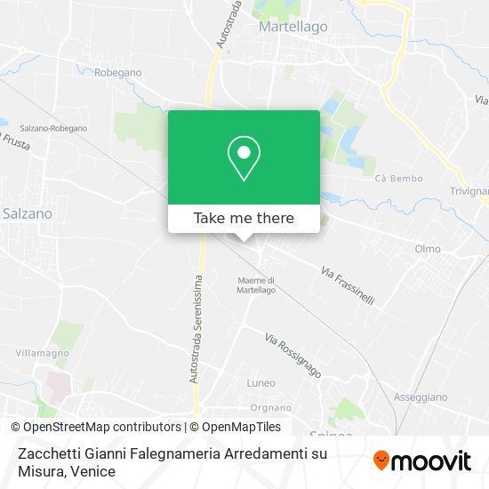 Zacchetti Gianni Falegnameria Arredamenti su Misura map
