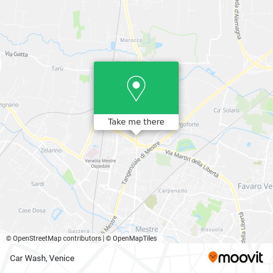 Car Wash map