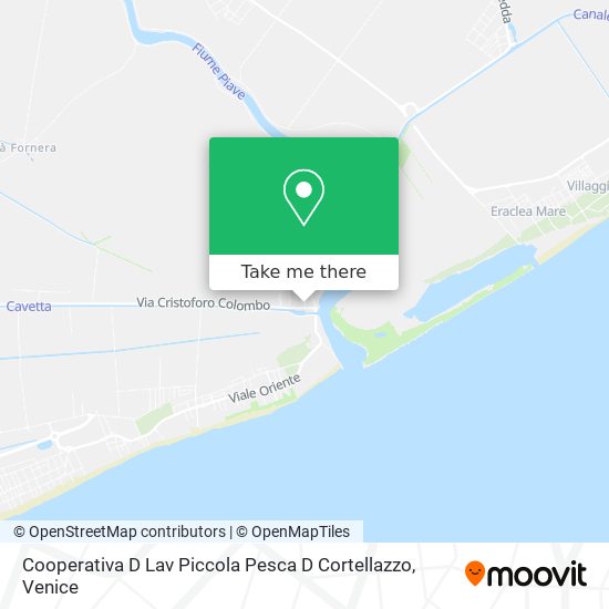 Cooperativa D Lav Piccola Pesca D Cortellazzo map