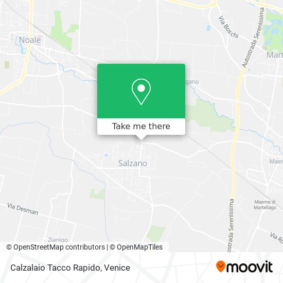 Calzalaio Tacco Rapido map