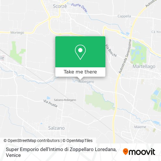 Super Emporio dell'Intimo di Zoppellaro Loredana map