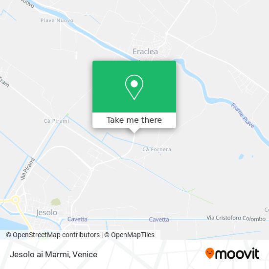 Jesolo ai Marmi map