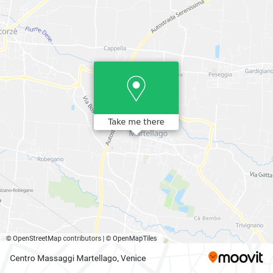 Centro Massaggi Martellago map