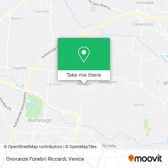 Onoranze Funebri Riccardi map