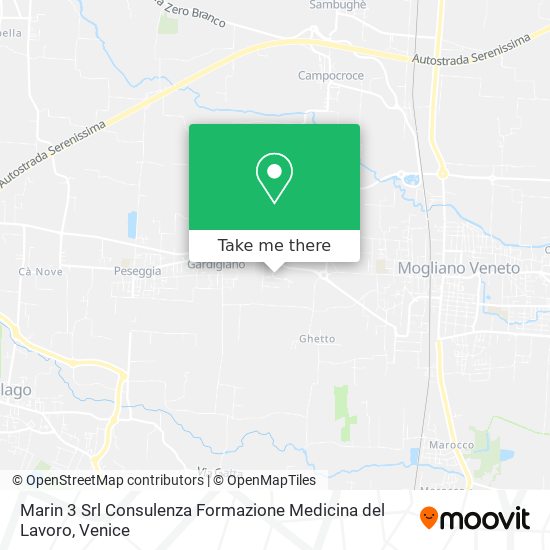 Marin 3 Srl Consulenza Formazione Medicina del Lavoro map