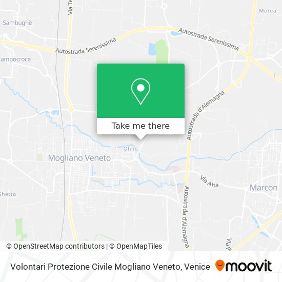 Volontari Protezione Civile Mogliano Veneto map
