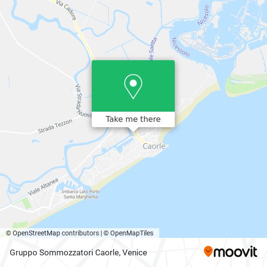 Gruppo Sommozzatori Caorle map