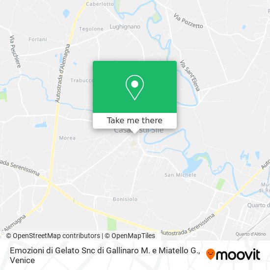 Emozioni di Gelato Snc di Gallinaro M. e Miatello G. map