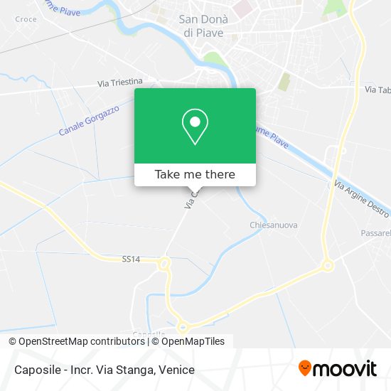 Caposile - Incr. Via Stanga map