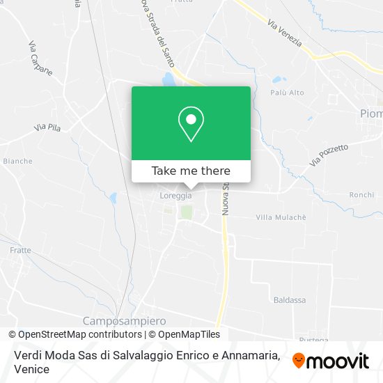 Verdi Moda Sas di Salvalaggio Enrico e Annamaria map