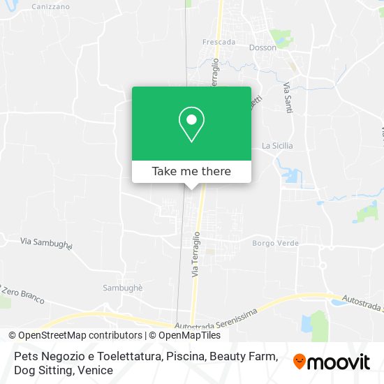 Pets Negozio e Toelettatura, Piscina, Beauty Farm, Dog Sitting map