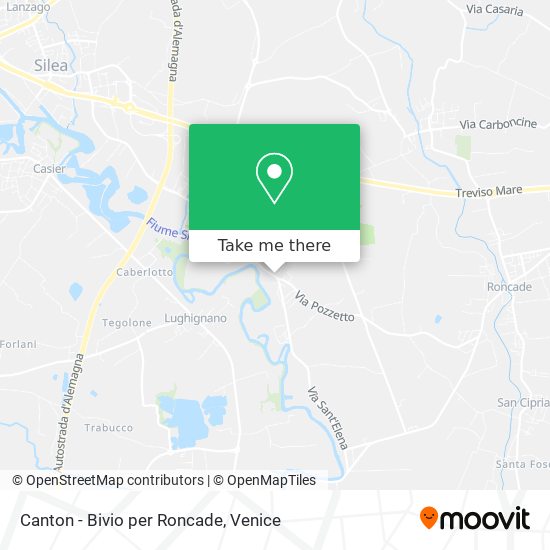 Canton - Bivio per Roncade map