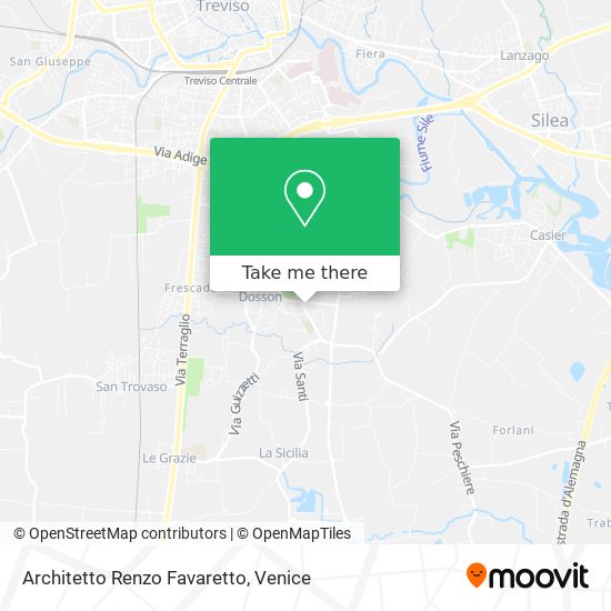 Architetto Renzo Favaretto map