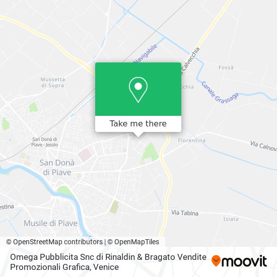 Omega Pubblicita Snc di Rinaldin & Bragato Vendite Promozionali Grafica map