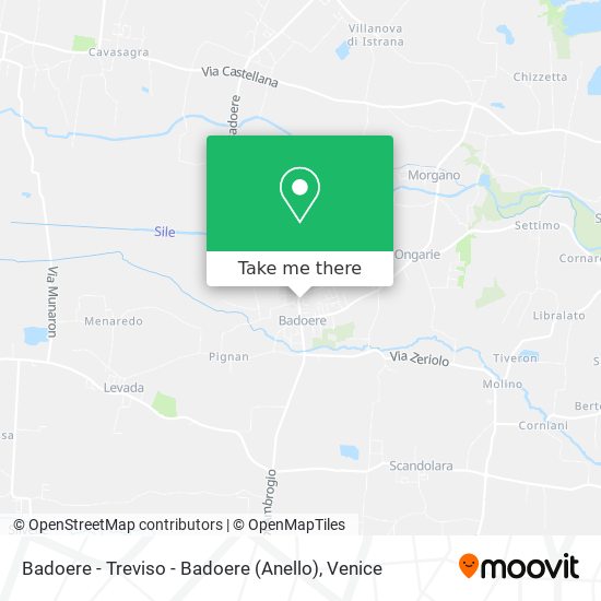 Badoere - Treviso - Badoere (Anello) map
