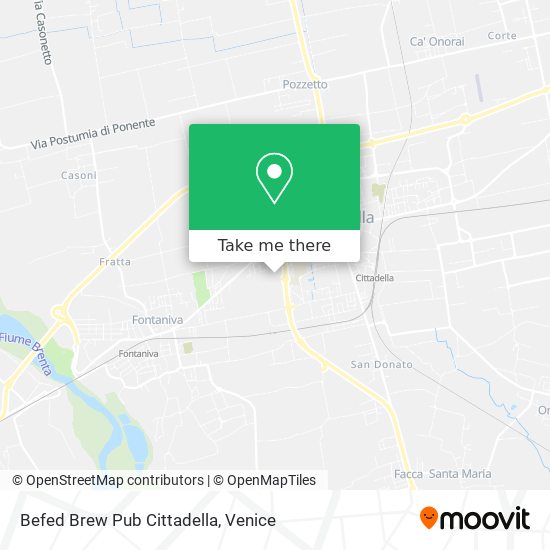 Befed Brew Pub Cittadella map