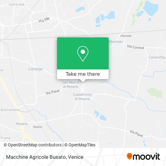 Macchine Agricole Busato map