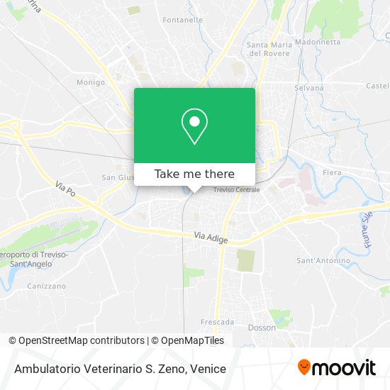 Ambulatorio Veterinario S. Zeno map