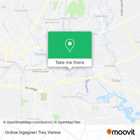 Ordine Ingegneri Trev map