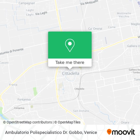 Ambulatorio Polispecialistico Dr. Gobbo map