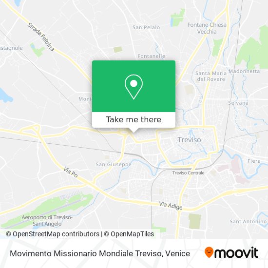 Movimento Missionario Mondiale Treviso map