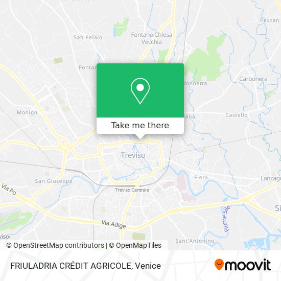 FRIULADRIA CRÉDIT AGRICOLE map