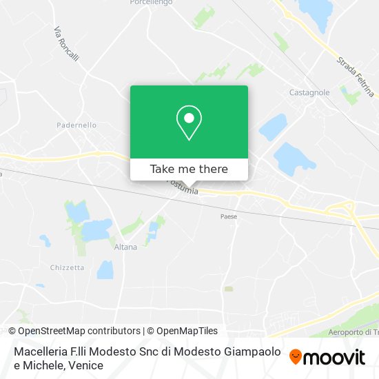Macelleria F.lli Modesto Snc di Modesto Giampaolo e Michele map