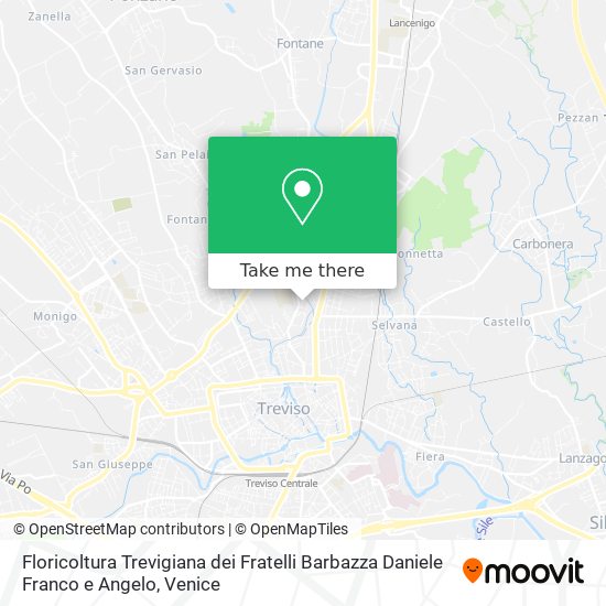 Floricoltura Trevigiana dei Fratelli Barbazza Daniele Franco e Angelo map
