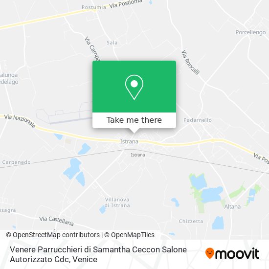 Venere Parrucchieri di Samantha Ceccon Salone Autorizzato Cdc map