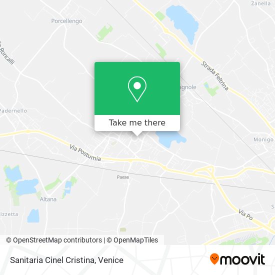 Sanitaria Cinel Cristina map