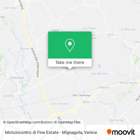 Motoincontro di Fine Estate - Mignagola map