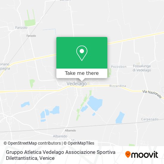 Gruppo Atletica Vedelago Associazione Sportiva Dilettantistica map