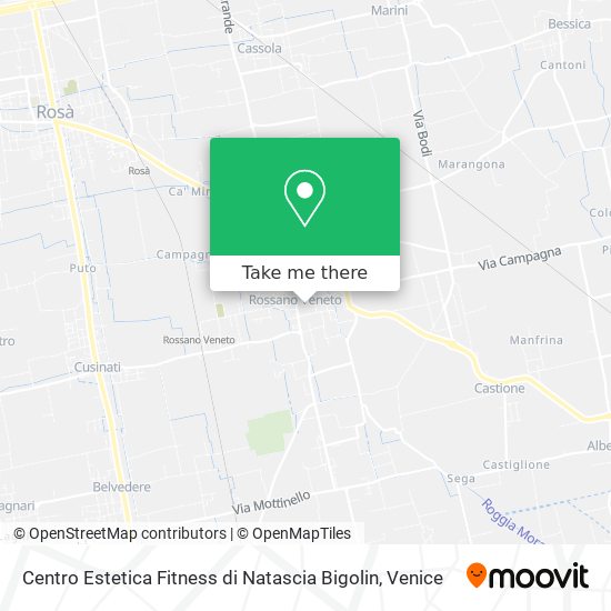Centro Estetica Fitness di Natascia Bigolin map
