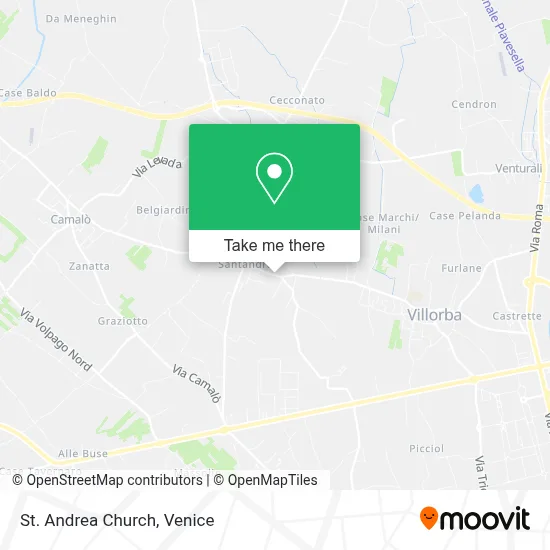 St. Andrea Church map