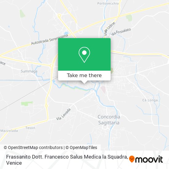 Frassanito Dott. Francesco Salus Medica la Squadra map