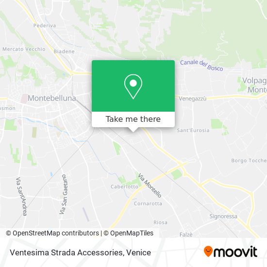Ventesima Strada Accessories map