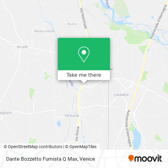 Dante Bozzetto Fumista Q Max map