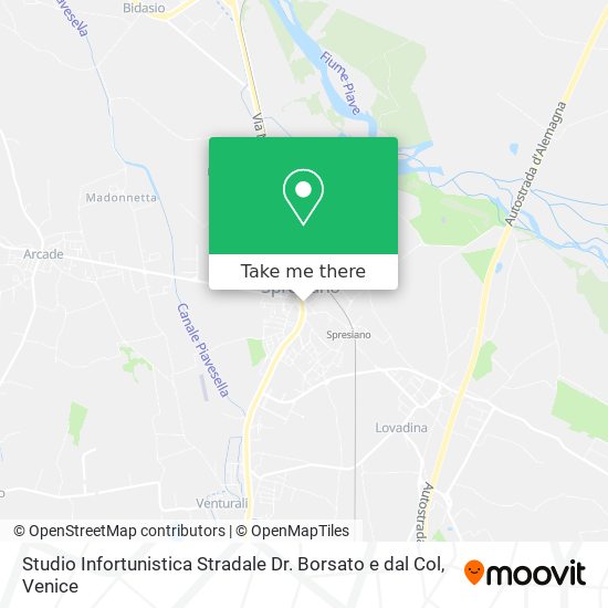 Studio Infortunistica Stradale Dr. Borsato e dal Col map