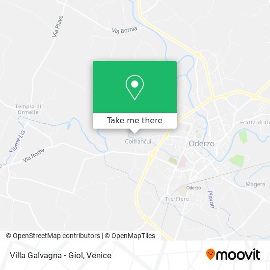 Villa Galvagna - Giol map