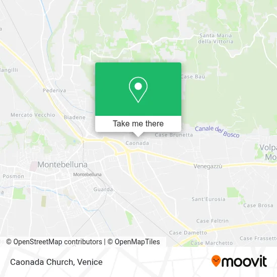 Caonada Church map