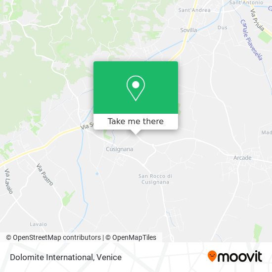 Dolomite International map