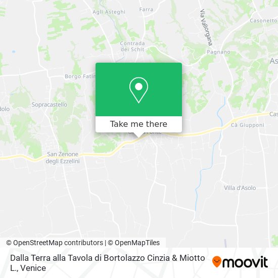 Dalla Terra alla Tavola di Bortolazzo Cinzia & Miotto L. map