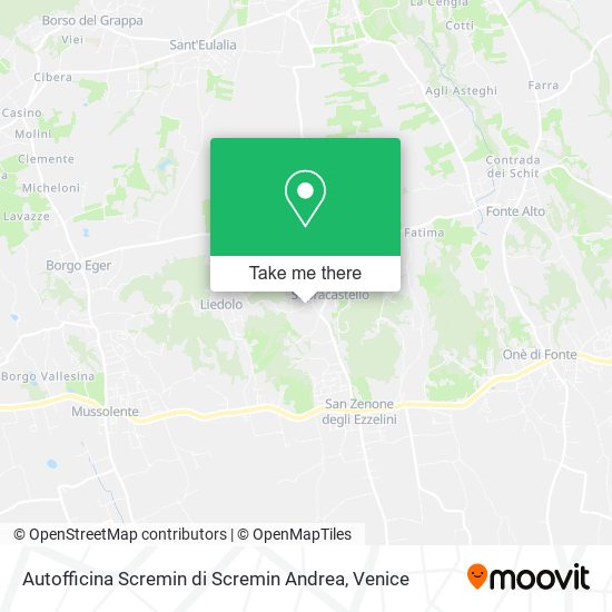 Autofficina Scremin di Scremin Andrea map