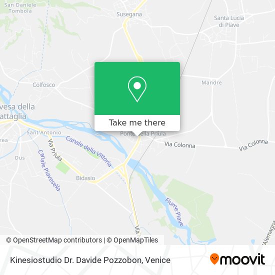Kinesiostudio Dr. Davide Pozzobon map