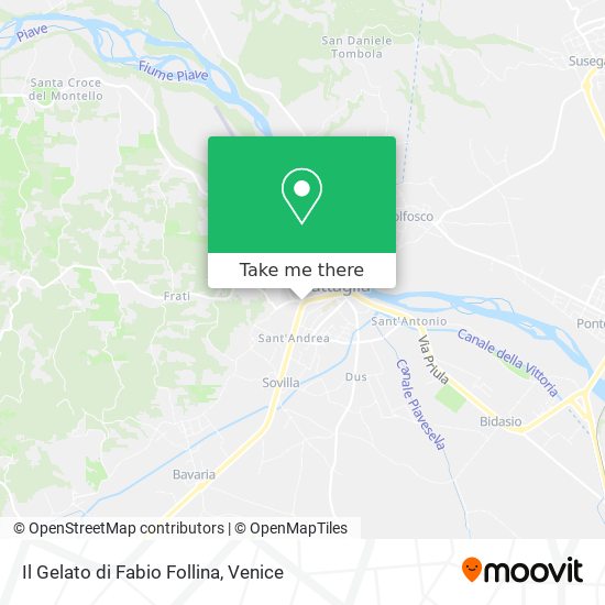 Il Gelato di Fabio Follina map