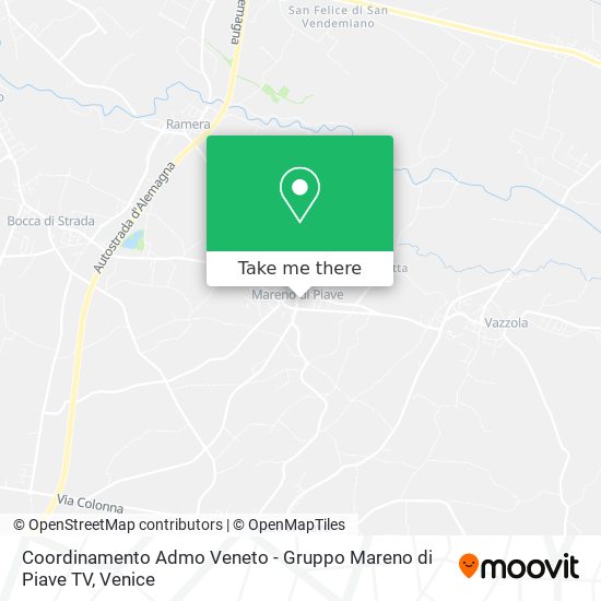 Coordinamento Admo Veneto - Gruppo Mareno di Piave TV map