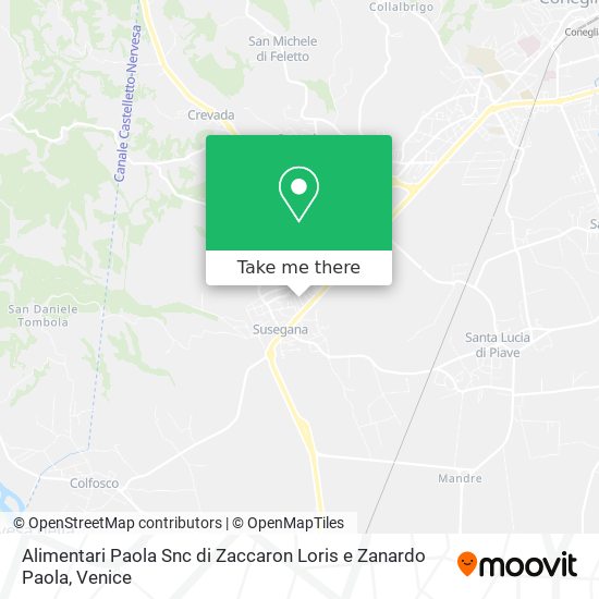 Alimentari Paola Snc di Zaccaron Loris e Zanardo Paola map