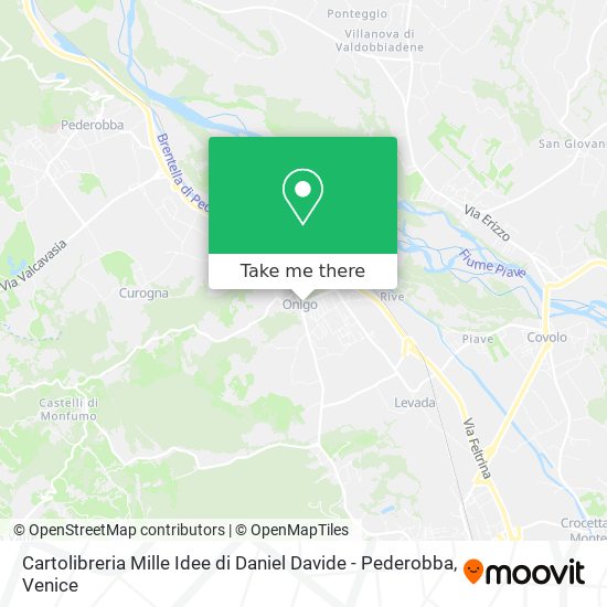 Cartolibreria Mille Idee di Daniel Davide - Pederobba map