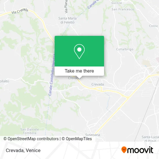 Crevada map